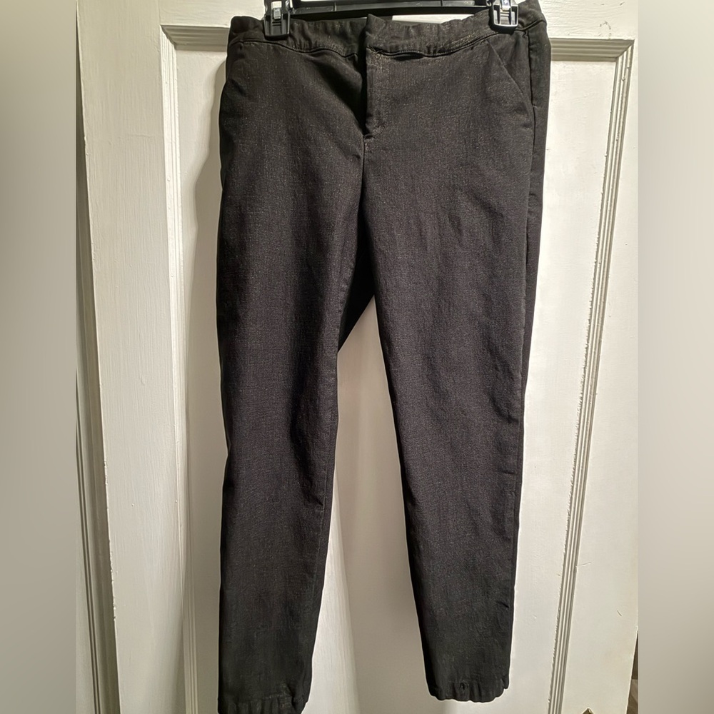 Bebop Gold Shimmer on Black Ankle Pants Women’s Size 13